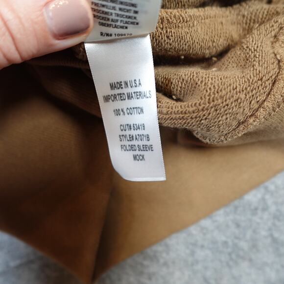 AGOLDE Sweater Womens Extra Small NWT Folded Sleeve Sweatshirt Serpentine Crew - Picture 6 of 11